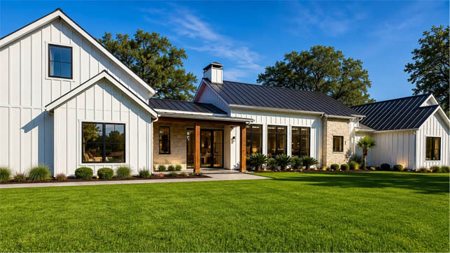 Beautiful landscaped backyard
