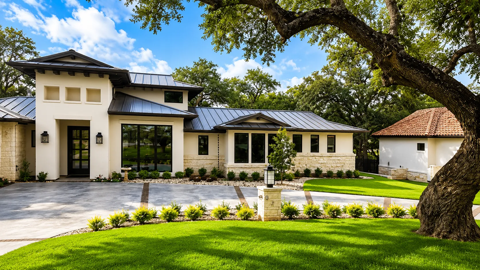 Modern outdoor space